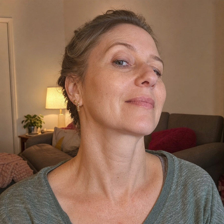 Anna showing her neck