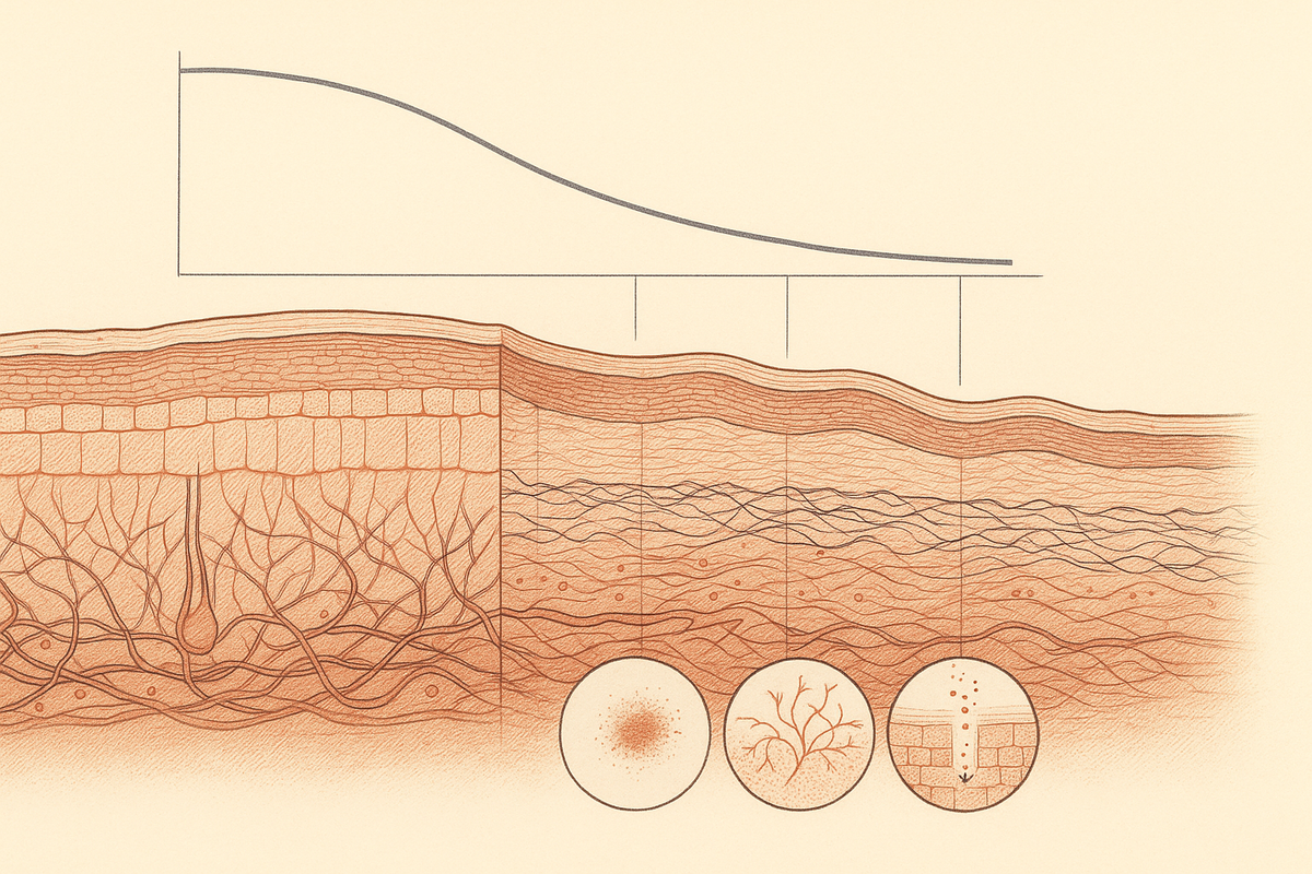 Why skin gets thinner after 40 (not just wrinkles), and where red light therapy actually fits