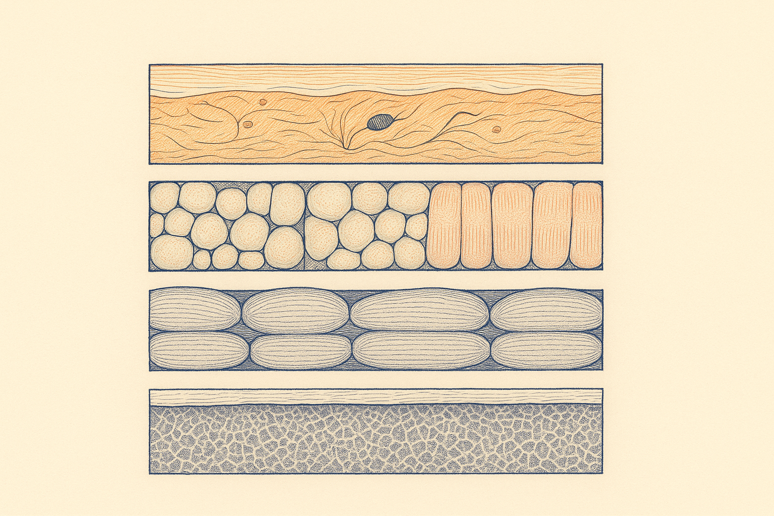 Most of what people call ageing skin is not skin: the four layers of facial ageing (and what red light therapy can actually reach)