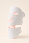 Redermis white silicone LED light therapy mask, front view studio shot [white]